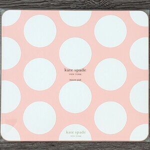 KATE SPADE NEW YORK ~ Mouse Pad ~ Polka Dot Peach Jumbo Dot